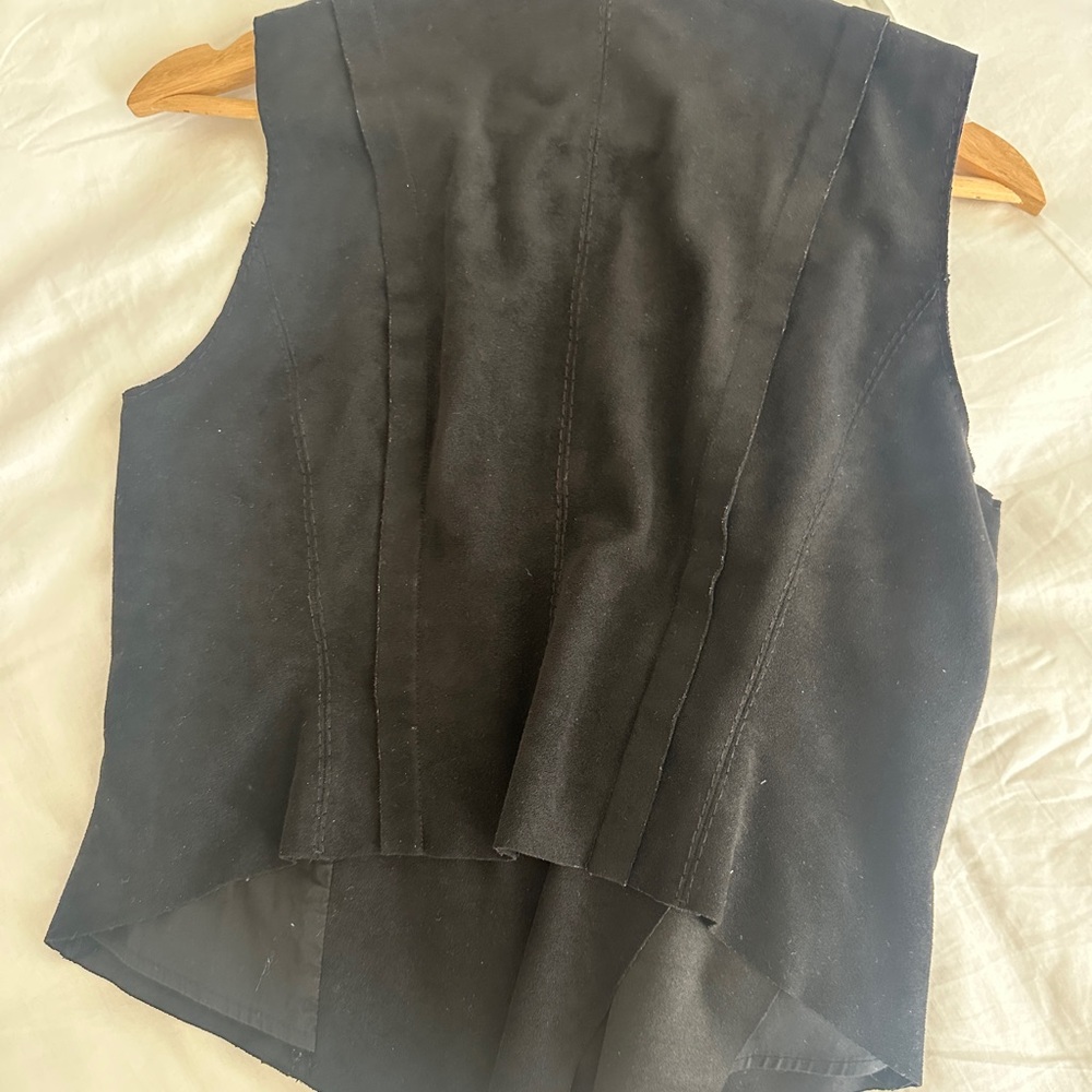 Bcbgmaxazria zipper suede vest Size Small - Picture 4 of 5